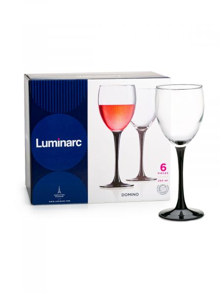 Набор бокалов для вина ДОМИНО 6шт 250мл LUMINARC