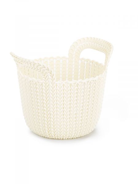 Корзина круглая KNIT XS 3л белая CURVER