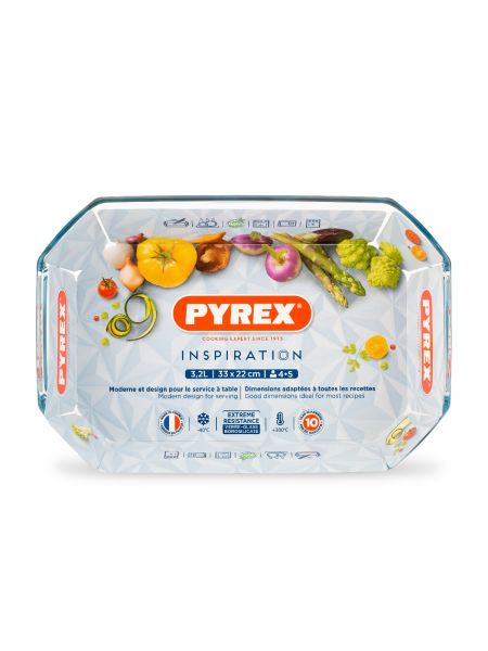 Блюдо для запекания и выпечки INSPIRATION 33х22см прямоугольное PYREX