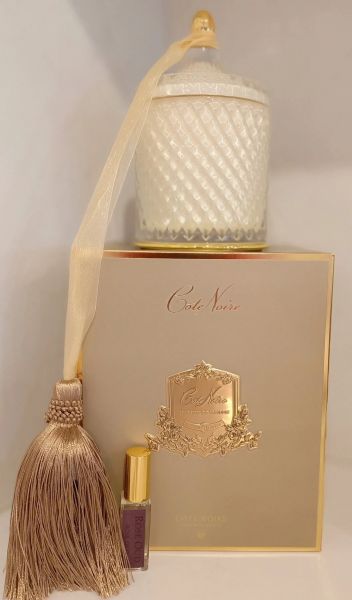Grand Cream Art Deco Свеча 500г, кремовый, кисть ароматизированная, соевый воск, спрей 5мл д