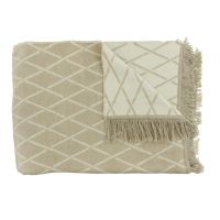 Плед CLAUDI DIAS NATUREL, 150х200см, 60% хлопок 40% акрил