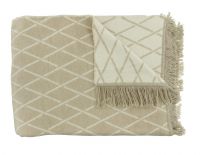 Плед CLAUDI DIAS NATUREL, 150х200см, 60% хлопок 40% акрил