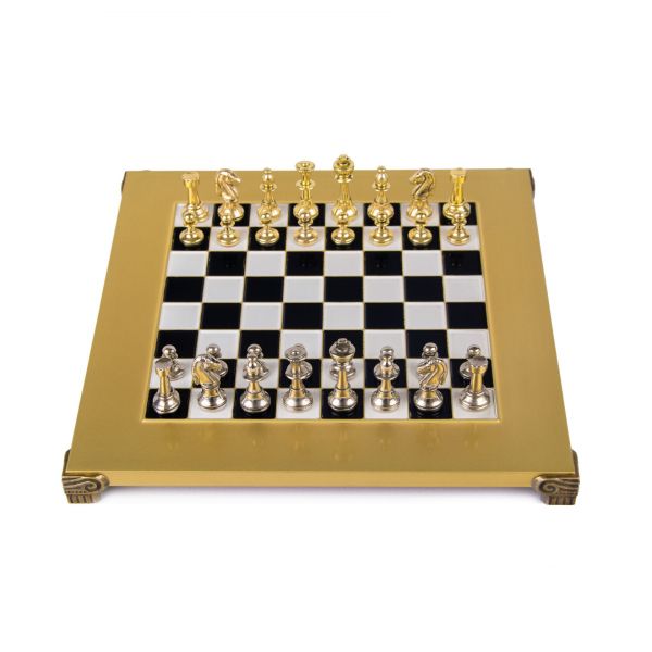 CLASSIC METAL CHESSШахматы классические, 28х28 см, золото с серебром, 28х28 см, металл