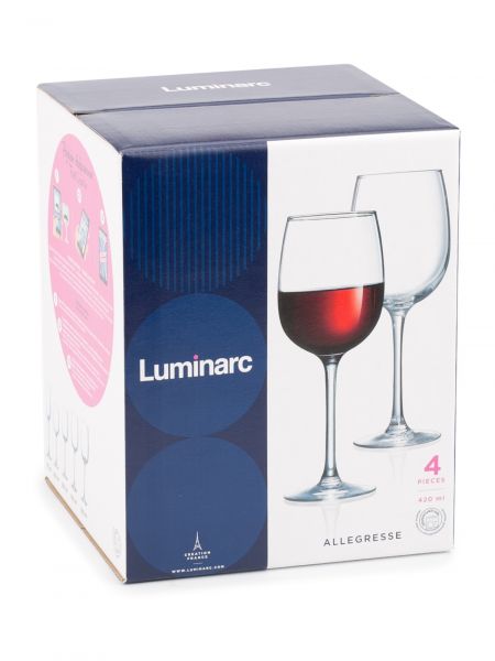 Набор бокалов для вина АЛЛЕГРЕСС 4шт 420мл LUMINARC