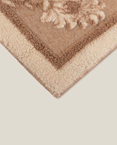 Плед Frati ANTIGUA бежевый 150x190 см, шерсть 55% альпака 25% полиэстер 20%, 990г
