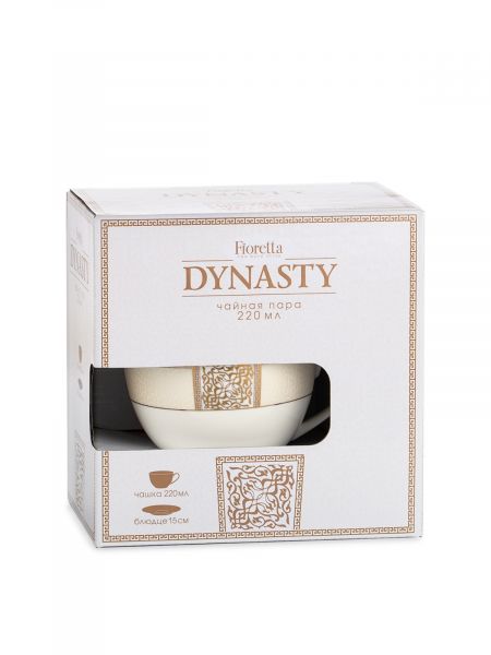 Чайная пара DYNASTY 220мл FIORETTA