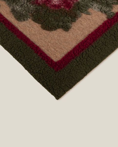 Плед Frati FOREST KING BEIGE 150x190 см, шерсть 80% полиэстер 20%, 900г
