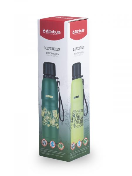 Термобутылка DEFENDER 0.5л ATTRIBUTE