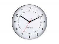 Часы настенные Karlsson FRESCO, 31.5х4.5 см бесшумный механизм, батарейка 1x AA (не входит в комплект) Present Time