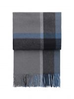 MANHATTAN steel blue/dusty ocean Плед 130/200 , 50% альпака + 40% овечья шерсть + 10% микрофибра, 56