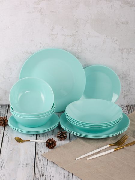 Набор столовый ЛИЛИ ТЮРКУАЗ 16 предметов LUMINARC