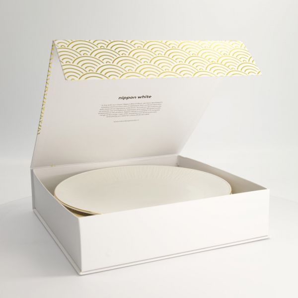 Набор тарелок Nippon White Gold 4 шт 30.5 см, фарфор TOKYO DESIGN
