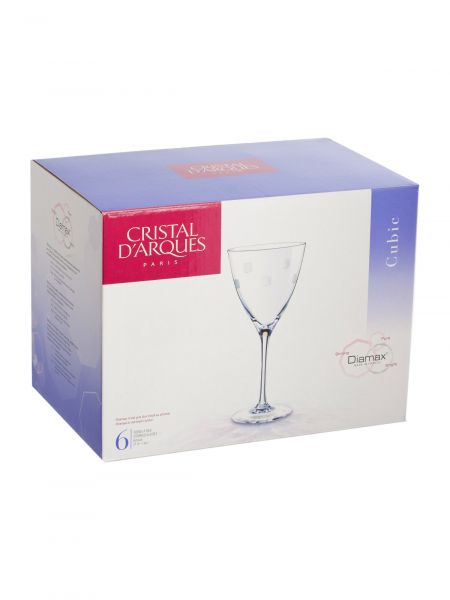 Набор бокалов для вина КУБИК 6шт 210мл CRISTAL D'ARQUES