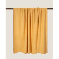 Плед Frati SOFT BAMBOO SENAPE, желтый, 160х200, бамбук 40% полиэстер 60%, 800г