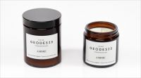 Amber Свеча ароматическая 100% натуральный воск из кокоса и абрикосовых косточек 150 гр, время горен