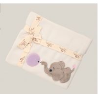 Плед детский Little Lilac Elephant, 75х100 см, бамбук 40% полиэстер 60% FRATI HOME