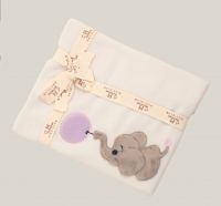 Плед детский Little Lilac Elephant, 75х100 см, бамбук 40% полиэстер 60% FRATI HOME