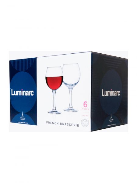 Набор бокалов для вина ФРАНЦУЗСКИЙ РЕСТОРАНЧИК 6шт 250мл LUMINARC