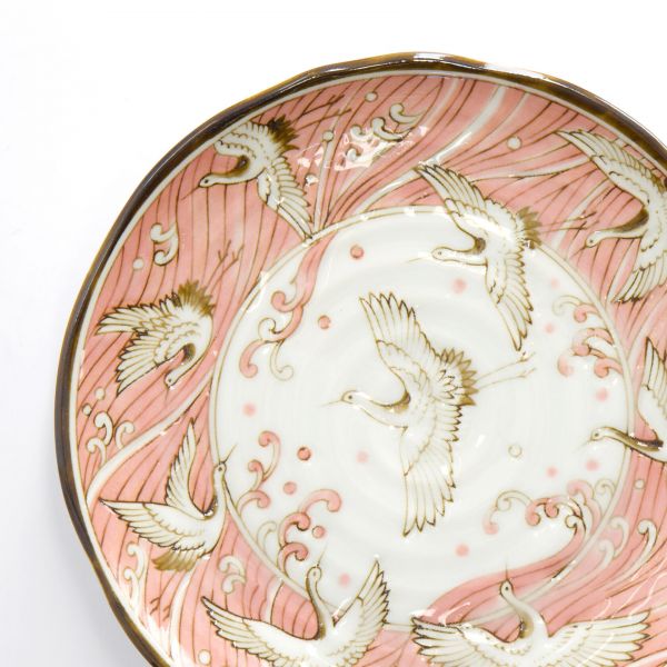 Тарелка Crane Pink 16.5x2 см, фарфор TOKYO DESIGN
