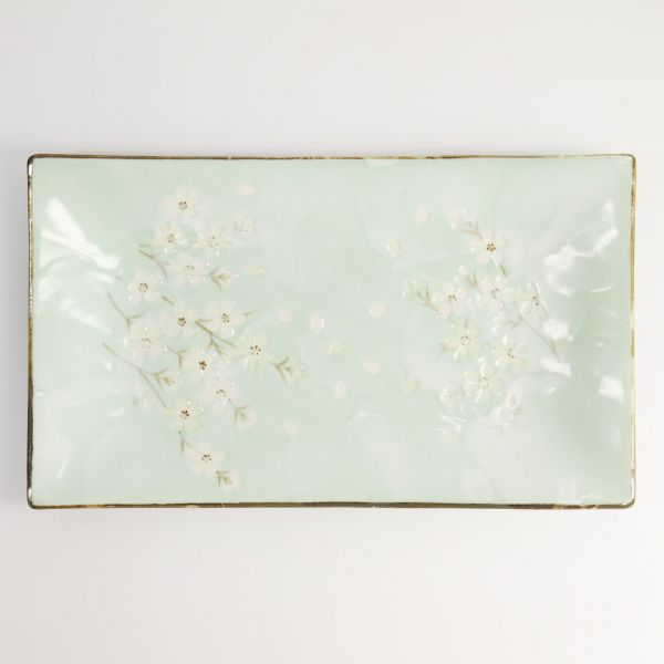 Блюдо Green Cosmos 33.2x19.3x2.2 см, керамика TOKYO DESIGN