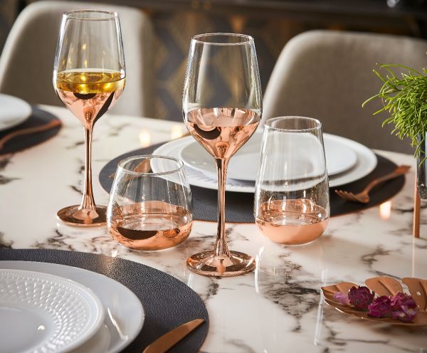 Набор стаканов СИР ДЕ КОНЬЯК ЭЛЕКТРИЧЕСКАЯ МЕДЬ 4шт 350мл высокие LUMINARC