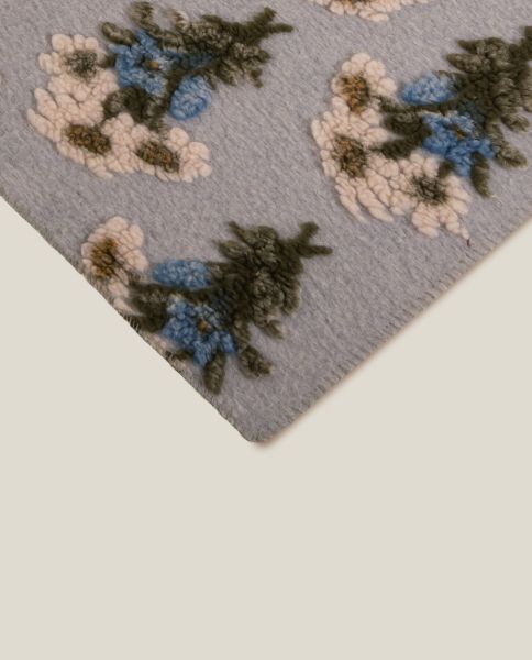 Плед BUNCH OF FLOWERS GREY 150x200 см шерсть 55% полиэстер 45%, 1070г FRATI HOME
