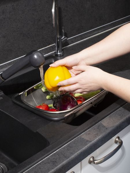 Корзина в раковину STEEL TOUCH 34х24см ATTRIBUTE