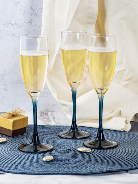 Набор бокалов для шампанского ЭТАЛОН ЛОНДОН ТОПАЗ 6шт 170мл LUMINARC