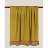 Плед Frati SOFT BAMBOO OLIO с тесьмой BRIGITTE, зеленый, 160х200 см, бамбук 40% полиэстер 60%, 820г