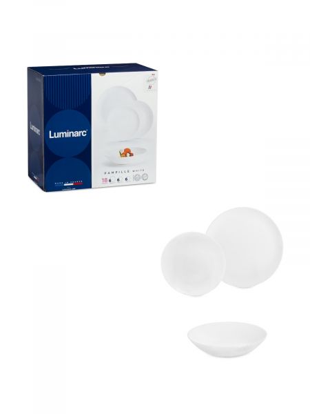 Набор столовый PAMPILLE WHITE 18 предметов LUMINARC