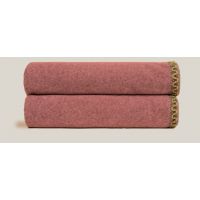 Плед Frati SOFT BAMBOO LAVA с тесьмой Coco, красный, 160х200 см, бамбук 40% полиэстер 60%, 910г