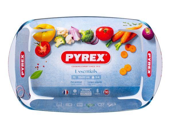 Блюдо для запекания и выпечки CLASSIC 33x20x5см 2л прямоугольное PYREX