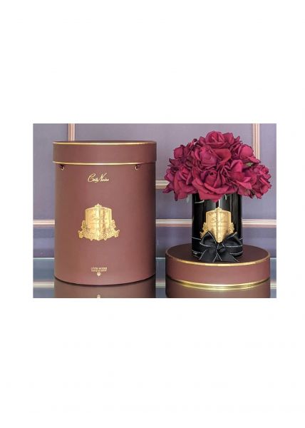 GRAND BOUQUET black glass carmine redБольшой букет роз, 2 спрея по 10 мл, черная ваза, крас