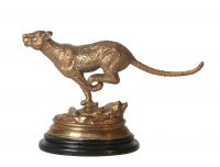 FIGURINE LEOPARDФигурка леопарда, правая, бронза H: 15 cm | W: 24 cm | D: 10 cm