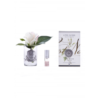 Бутон розы диффузор ROSE BUD blush, светло-розовый, прозрачная ваза, 1 спрей 5 мл