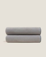 Плед Frati SOFT VISCOSE GRIGIO PERLA, серый, 160x200, вискоза 30% полиэстер 70%, 510г