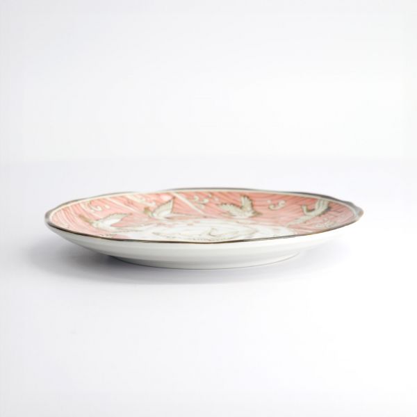 Тарелка Crane Pink 16.5x2 см, фарфор TOKYO DESIGN
