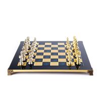 CLASSIC METAL CHESSШахматы классические, 44х44 см,золото с серебром, синий, металл