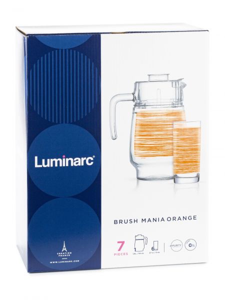 Набор питьевой БРАШМАНИЯ ОРАНЖ 7пр LUMINARC
