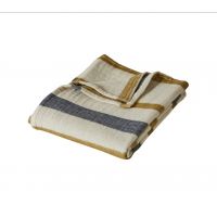 Плед Blanc des Vosges ALIZES olive 150х170 см оливковый, 15% альпака 8% мохер 58% хлопок