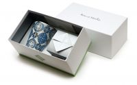 CASTEU BLEU CIEL PLATINE Свеча парфюмированная, лиможский фарфор с платиновым декором, серый, 200 г,
