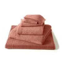 Коврик для ванной UNI HIBISCUS 50/90 розовый, хлопок 1000 гр/м2