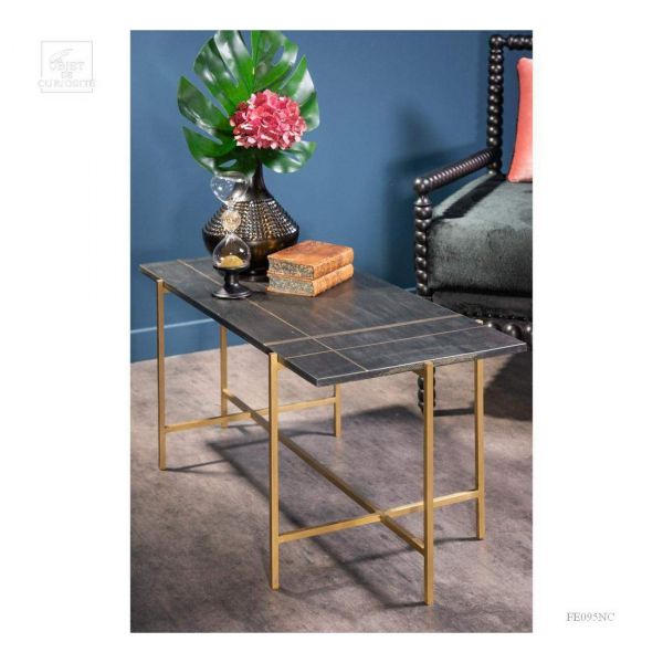 Coffee tableЖурнальный столик 93х42 Н40 см, металл, мрамор