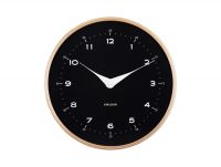 Часы настенные Karlsson OSADO DOME, фанера 30х4.3 см бесшумный механизм, батарейка 1x AA (не входит в комплект) Present Time