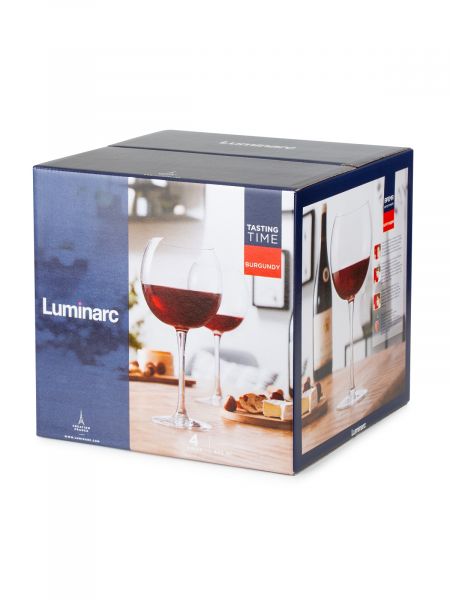 Набор бокалов ВРЕМЯ ДЕГУСТАЦИЙ БУРГУНДИЯ 4шт 650мл LUMINARC