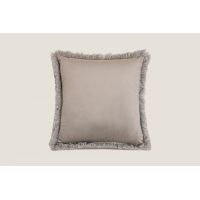 Подушка MARABOU GREY 50х50 см, велюр, полиэстер, начинка конфорель FRATI HOME