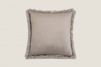 Подушка MARABOU GREY 50х50 см, велюр, полиэстер, начинка конфорель FRATI HOME