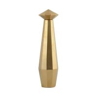 CAIROВаза с крышкой, высокая, золотой, D11x45h, керамика
