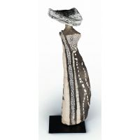 Скульптура Marie Juge DRAPEE, женская фигура, керамика, японская техника Raku, 40 см