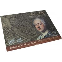 Карта Парижа 1739 года AUTHENTIC MODELS 240х190 см на 25 листах 40,6х50,8 см